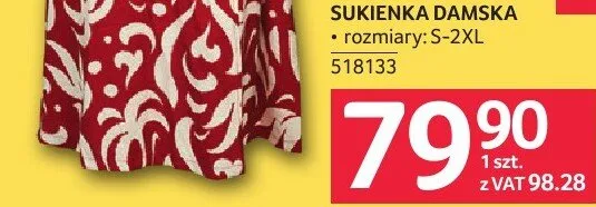 Sukienka damska rozmiar S-2XL promocja w Selgros