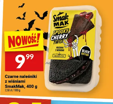 Czarne naleśniki z wiśniami SmakMak Spooky Cherry Twist promocja w Twój Market
