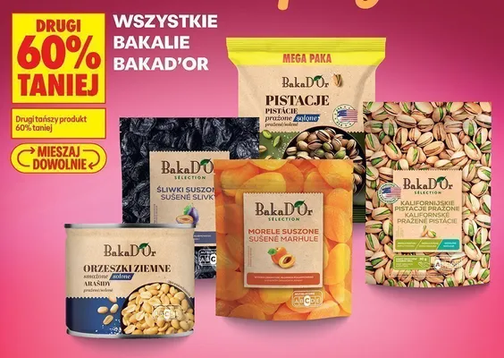 Pistacje prażone kalifornijskie BakaD'Or Sélection promocja w Biedronka