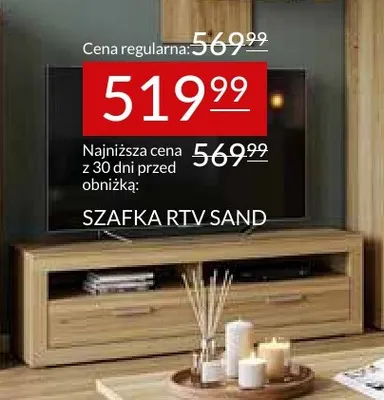 Szafka RTV Sand promocja w Abra Meble
