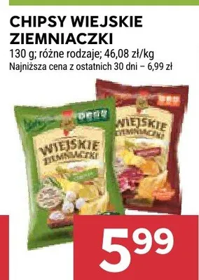 Chipsy wiejskie ziemniaczki promocja w Stokrotka