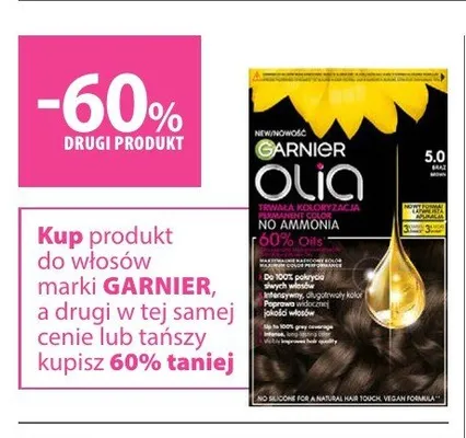 Farba do włosów Garnier Olia promocja w Hebe