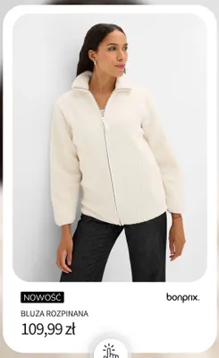 Bluza rozpinana Bonprix promocja w bonprix