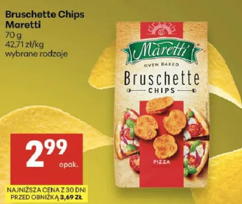 Bruschette Chips pizza promocja w Delikatesy Centrum