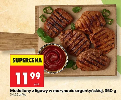 Medaliony z ligawy w marynacie argentyńskiej promocja w Biedronka