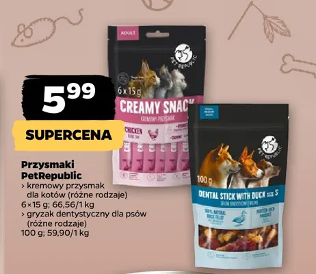 Przysmaki PetRepublic gryzak dentystyczny dla psów promocja w Netto