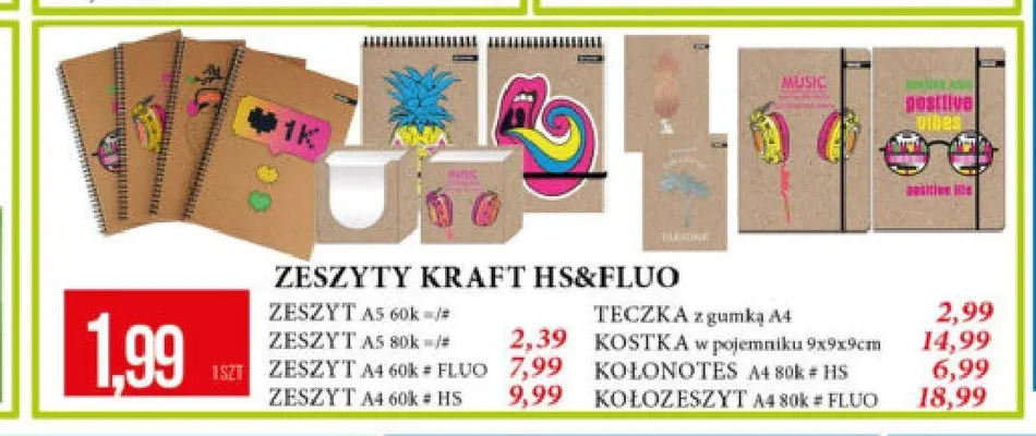 Teczka z gumką A4 Kraft promocja w Leclerc