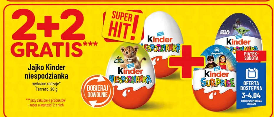 Jajko Kinder niespodzianka promocja w POLOmarket