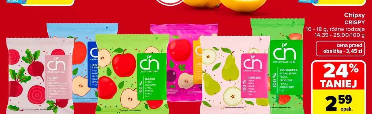 Chipsy Crispy Natural promocja w Carrefour Market