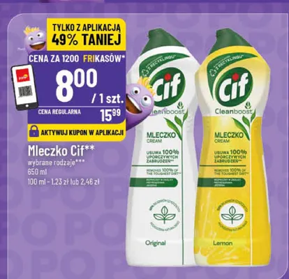 Mleczko Cif promocja w POLOmarket
