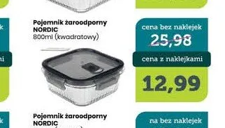 Pojemnik żaroodporny Ravi Nordic kwadratowy promocja w TOPAZ