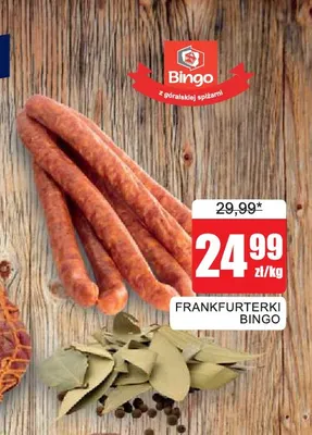 Frankfurterki Bingo promocja w Bingo