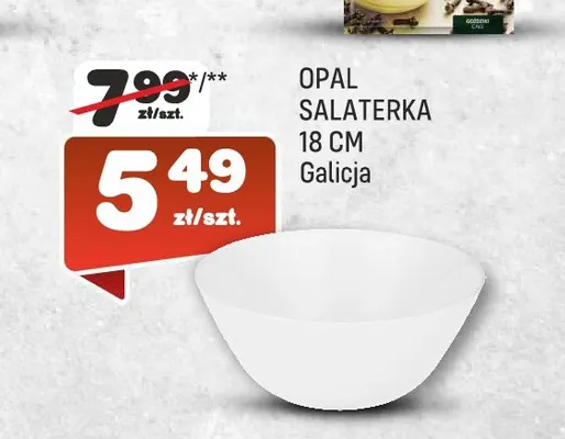 Salaterka Opal 18 cm Galicja promocja w Społem Praga