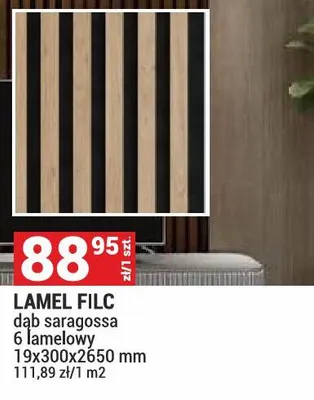 Lamel FILC dąb saragossa promocja w Merkury Market