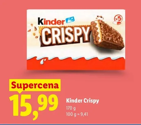 Ciastka Kinder Crispy promocja w Lidl