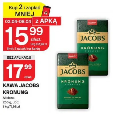 Kawa Kronung Mielona promocja w Chorten