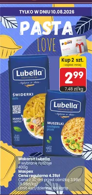 Makaron Lubella świderki promocja w Market Point