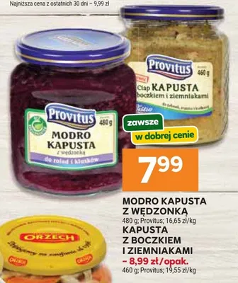 Modro kapusta z wędzonką promocja w Stokrotka