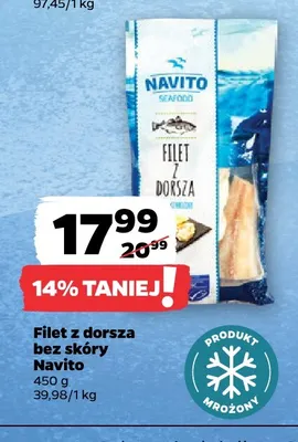 Filet z dorsza bez skóry Navito promocja w Netto