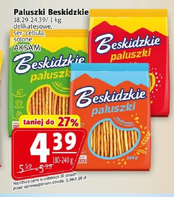 Paluszki Beskidzkie delikatesowe promocja w Prim Market