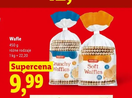 Wafle Soft Waffles promocja w Lidl