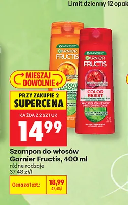 Szampon do włosów Garnier Fructis Goodbye Damage promocja w Biedronka