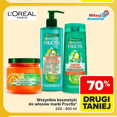 Szampon wzmacniający Grow Strong Fructis promocja w Carrefour