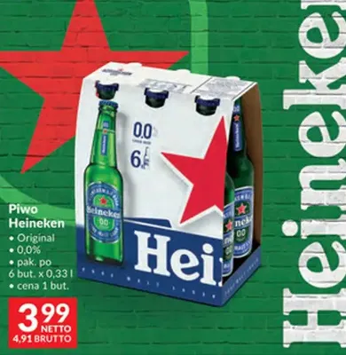 Piwo Heineken Original / 0,0% promocja w Makro