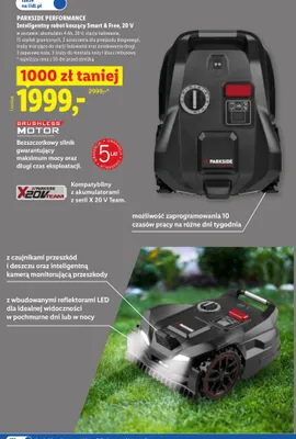 Robot koszący Parkside Performance Smart & Free promocja w Lidl