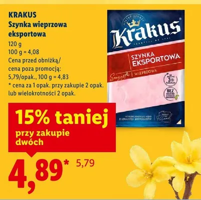 Golonka wieprzowa gotowana promocja w Lidl