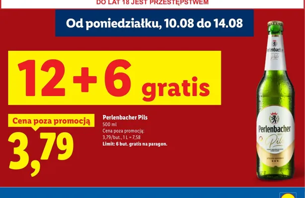 Piwo Perlenbacher Pils promocja w Lidl