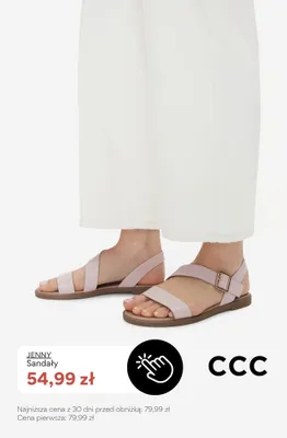 Sandały damskie Jenny promocja w CCC