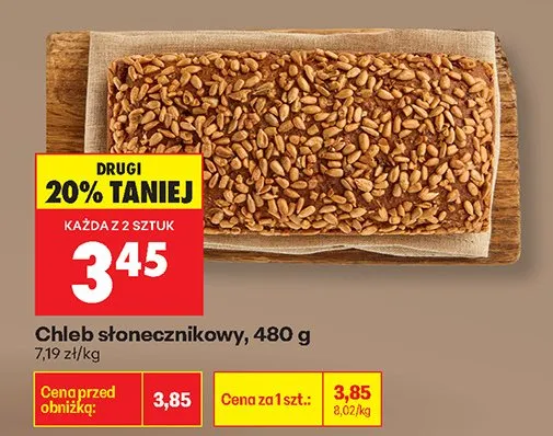Chleb słonecznikowy promocja w Biedronka