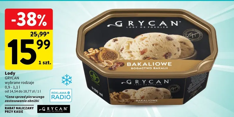 Lody Grycan promocja w Intermarche