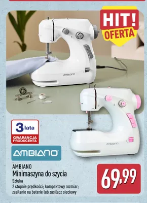 Minimaszyna do szycia Ambiano promocja w Aldi