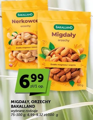Migdały Bakalland promocja w Groszek