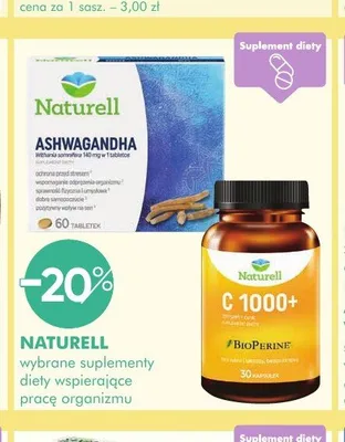 Suplementy diety Naturell promocja w Super-Pharm