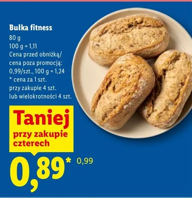 Bułka fitness promocja w Lidl