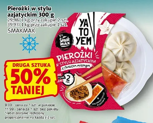 Pierożki w stylu azjatyckim SmakMak Ya To Yem z farszem mięsnym promocja w Prim Market