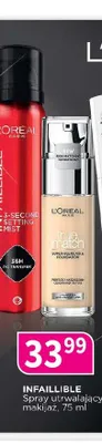 Spray utrwalający makijaż L'Oréal Paris Infaillible promocja w Drogerie Polskie