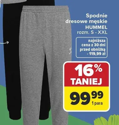 Spodnie dresowe męskie Tissaia promocja w Carrefour