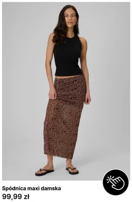 Spódnica maxi damska promocja w 4F