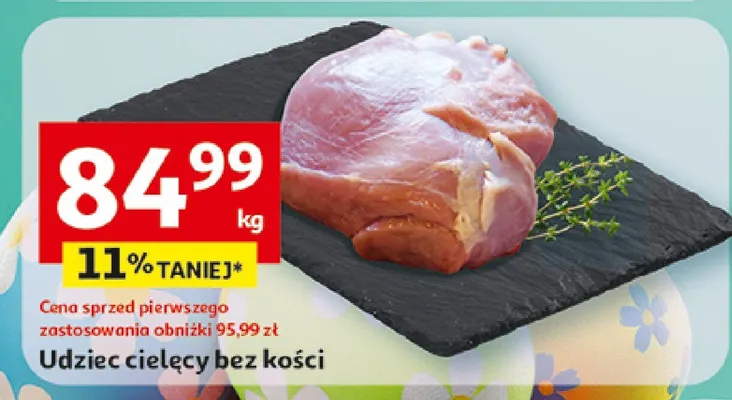 Udziec cielęcy bez kości promocja w Auchan