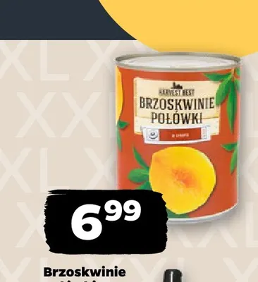 Brzoskwinie połówki w syropie Harvest Best promocja w Netto