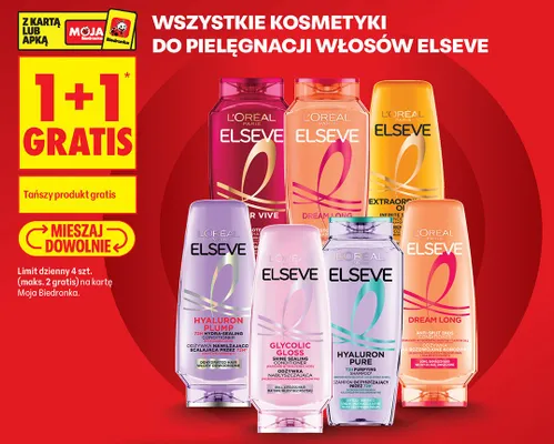 Kosmetyki do pielęgnacji włosów Elseve promocja w Biedronka