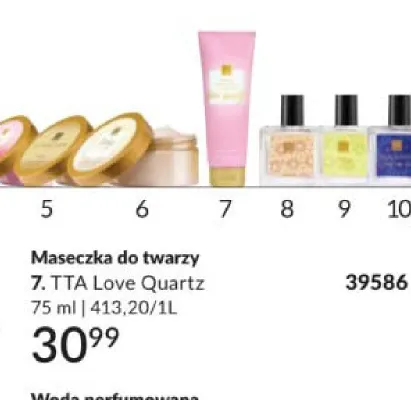 Maseczka do twarzy Avon TTA Love Quartz promocja w AVON