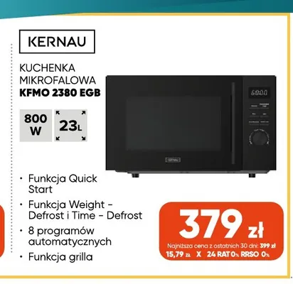 Kuchenka mikrofalowa Kfmo 2380 Egb Kernau promocja w Max Elektro
