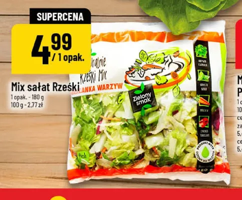 Mix sałat Rześki Zielony Smak promocja w POLOmarket