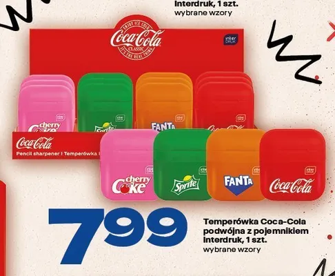 Temperówka Coca-Cola podwójna z pojemnikiem Interdruk promocja w Twój Market