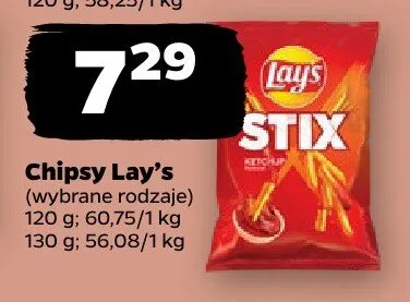 Chipsy, wybrane rodzaje 120g, 130g promocja w Netto